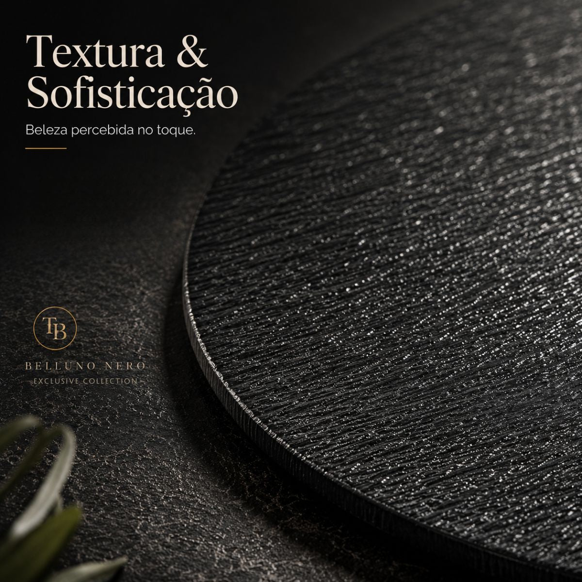 Belluno Nero Collection™ | Minimalismo, Textura & Sofisticação