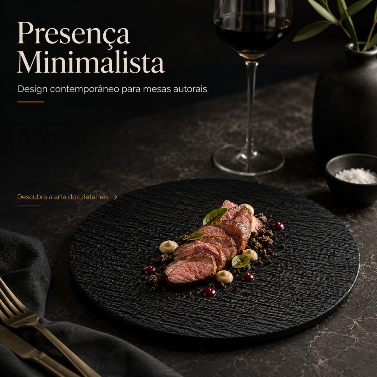 Belluno Nero Collection™ | Minimalismo, Textura & Sofisticação