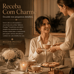 Bellavie Prestige™ | Xícara Premium Inspirada nos Cafés Europeus com Acabamento Dourado Elegante