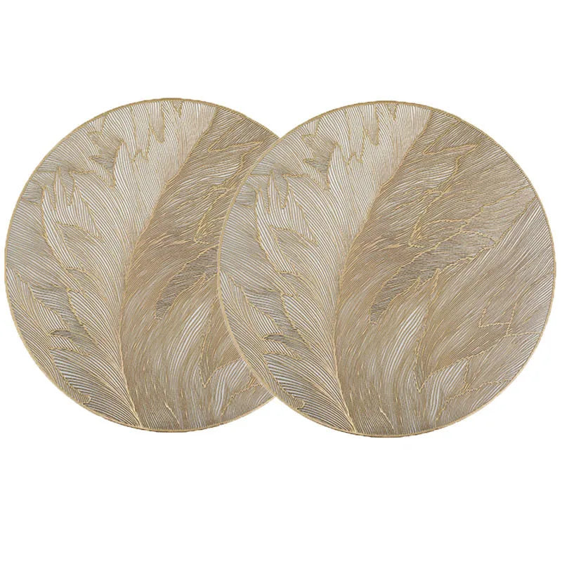 Lumierre Placemat Elegância em Sousplat Dourado
