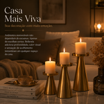 Conjunto Castiçal Nórdico 3 pçs | Bellavela