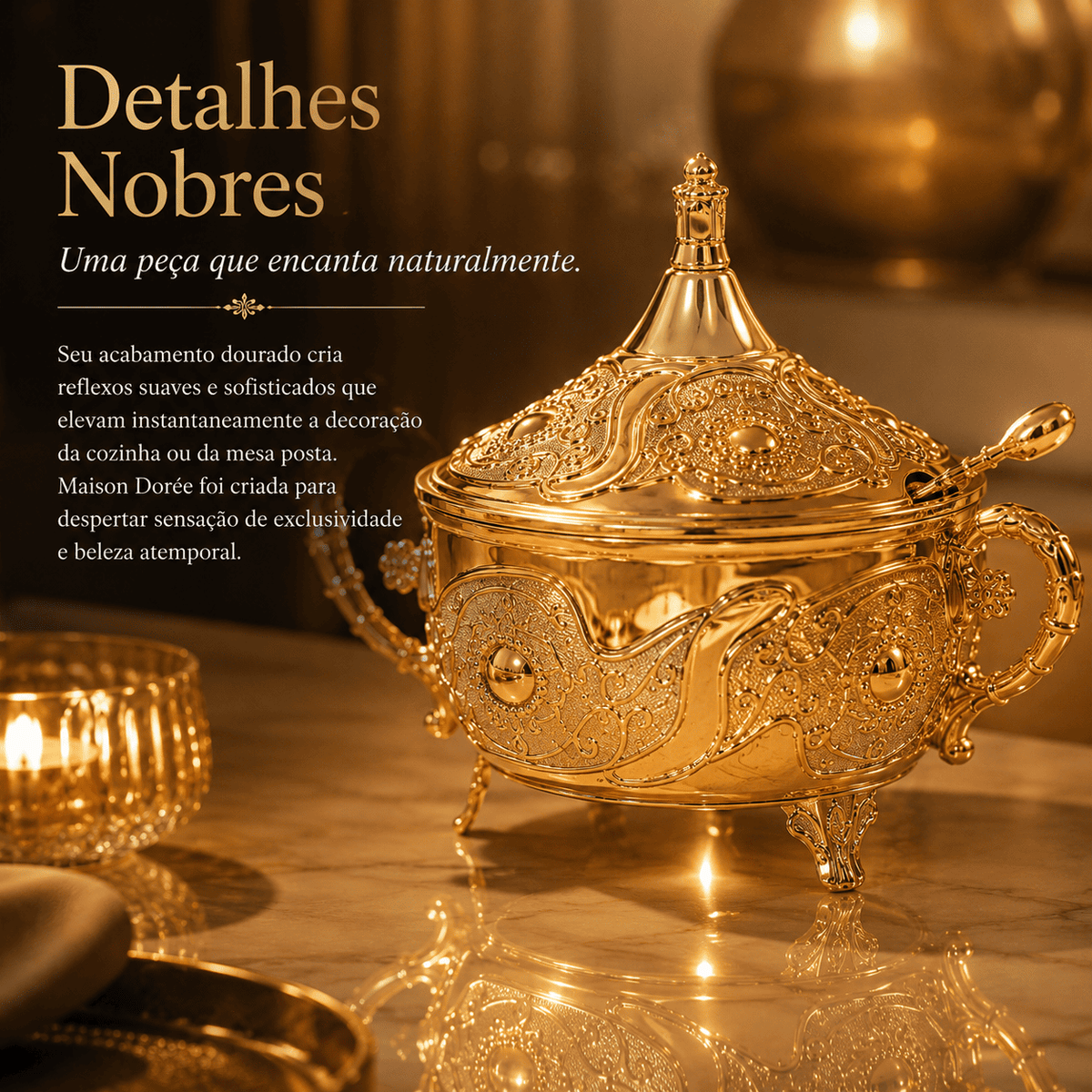 Maison Dorée™ | Elegância Clássica Para Mesas Memoráveis