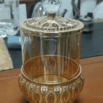 Pote de Vidro Luxuoso Estilo Europeu para Doces | Pote de Armazenamento Sofisticado |Lumière D'or
