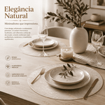 Lumierre Placemat Elegância em Sousplat Dourado