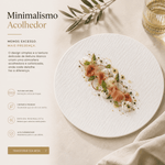 Belluno Bianco™ | Prato Cerâmico Branco Fosco para Mesa Posta Sofisticada