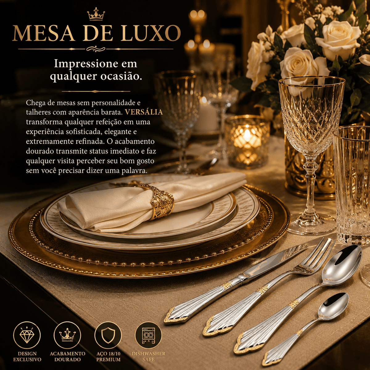 VERSÁLIA – Talheres Premium para Mesa Posta Sofisticada