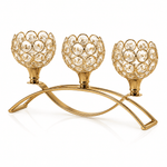 Castiçal Decorativo de Cristal com 3 Braços — Vittoria Crystal